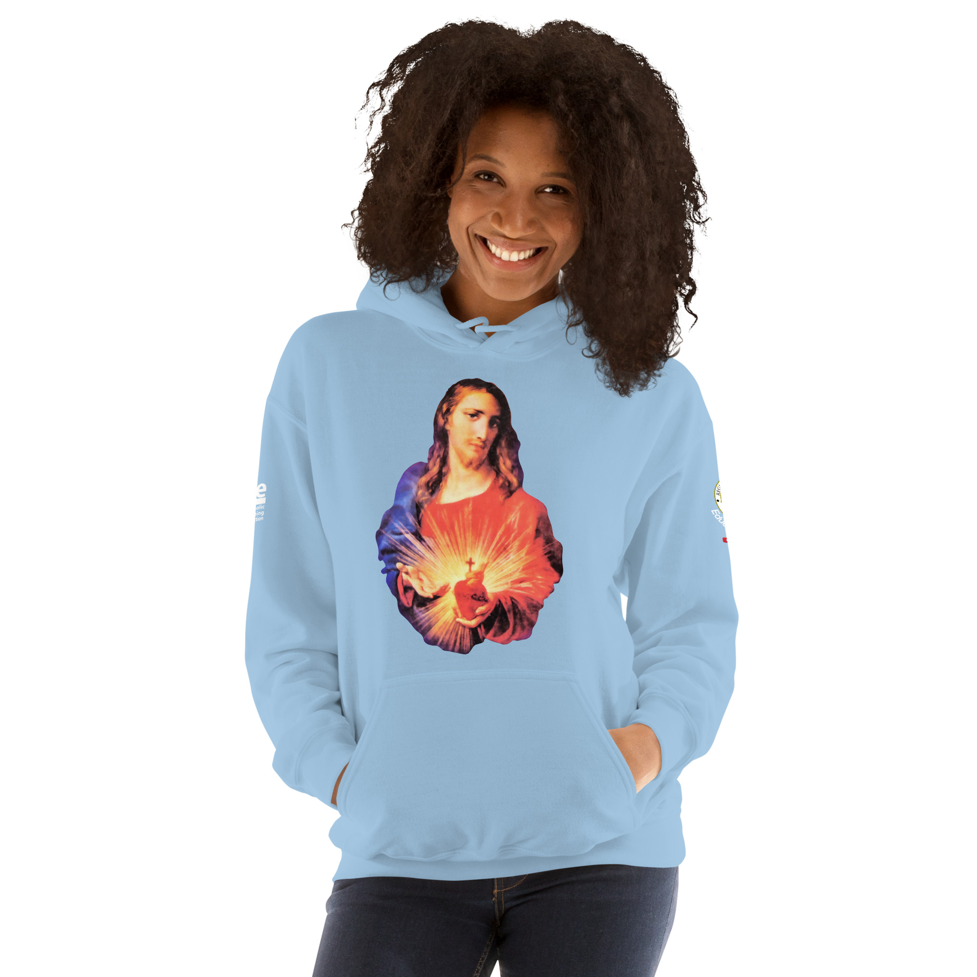 sacred heart of jesus and immaculate heart of mary women's hoodie sacred heart of jesus and immaculate heart of mary women's hoodie