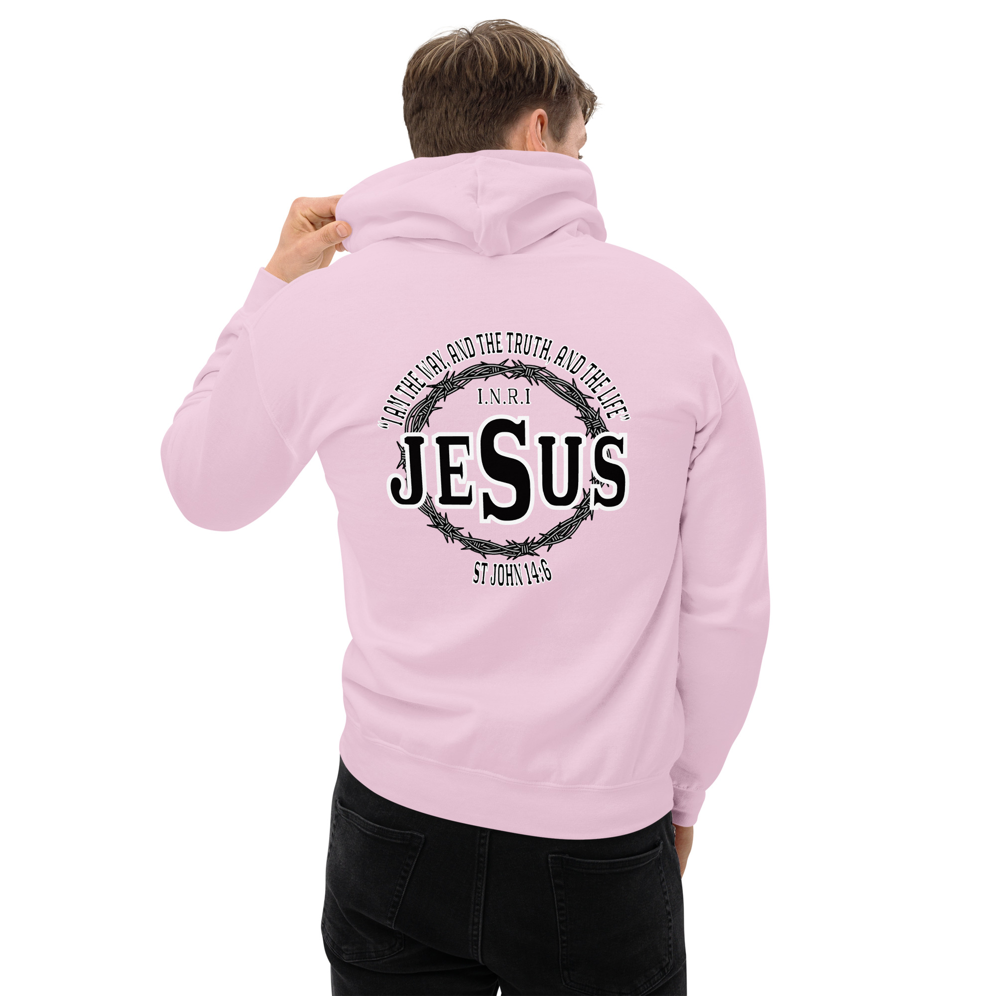 i am the way, the truth and the life (lighter hoodies) men's hoodie i am the way, the truth and the life (lighter hoodies) men's hoodie
