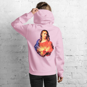 sacred heart of jesus women's hoodie