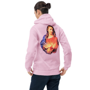 sacred heart of jesus men's hoodie