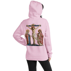 crucifixion scene women's hoodie