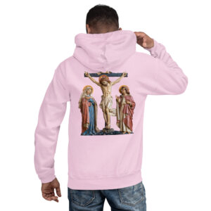 crucifixion scene men's hoodie
