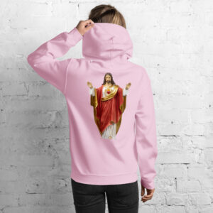 sacred heart of jesus women's hoodie