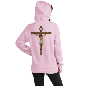 jesus crucified women's hoodie
