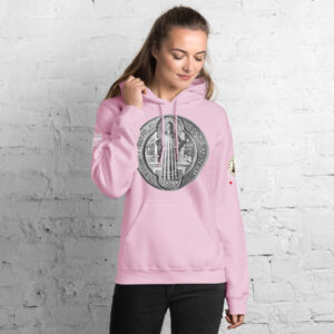 st benedict medal women's hoodie
