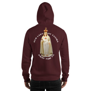 our lady of fatima pray for us men's hoodie