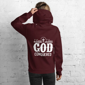 i came, i saw, god conquered women's hoodie