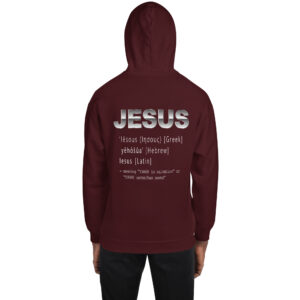 jesus name men's christian hoodie