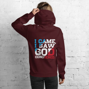 i came, i saw, god conquered! women's hoodie