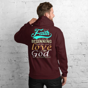 faith and love men's hoodie