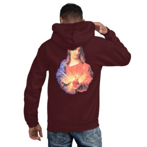 sacred heart of jesus men's hoodie