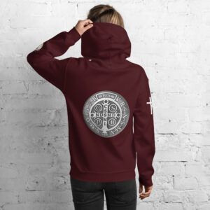 st benedict medal women's hoodie