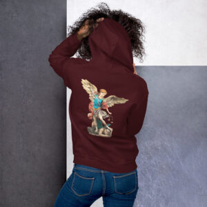 st michael archangel (colour) women's hoodie