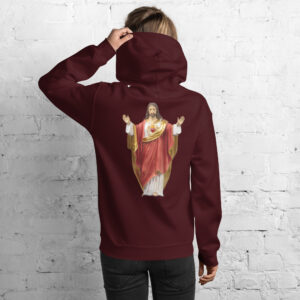 sacred heart of jesus women's hoodie