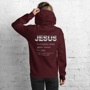 Women's Range jesus name women's hoodie