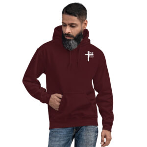 crucifixion scene men's hoodie