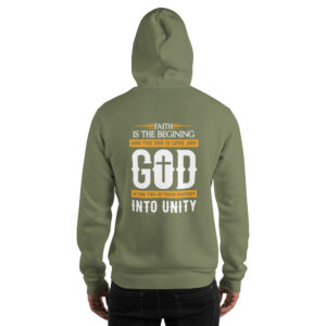 faith and love men's hoodie