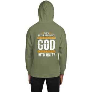 faith and love men's hoodie