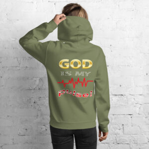 god is my pulse women's christian hoodie