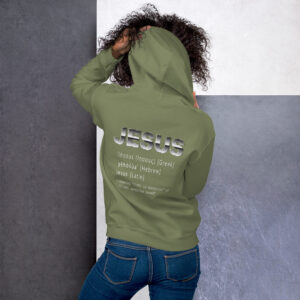 jesus name women's christian hoodie