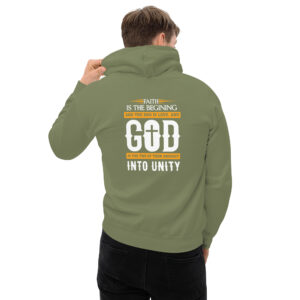 faith and love men's christian hoodie