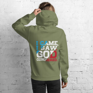 i came, i saw, god conquered! women's hoodie