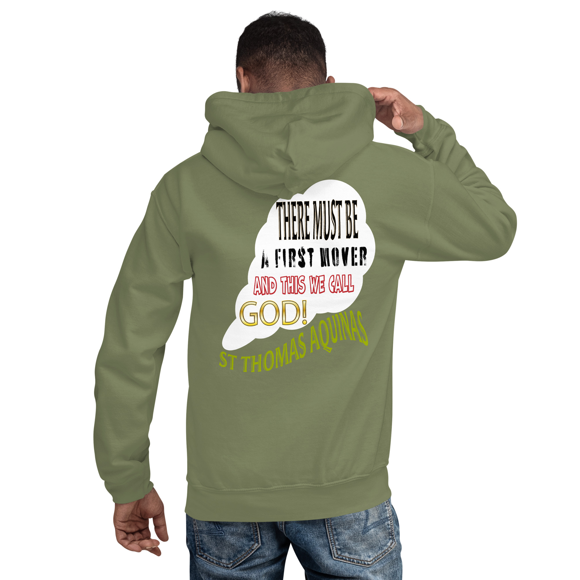 god as first mover by st thomas aquinas men's hoodie god as first mover by st thomas aquinas men's hoodie