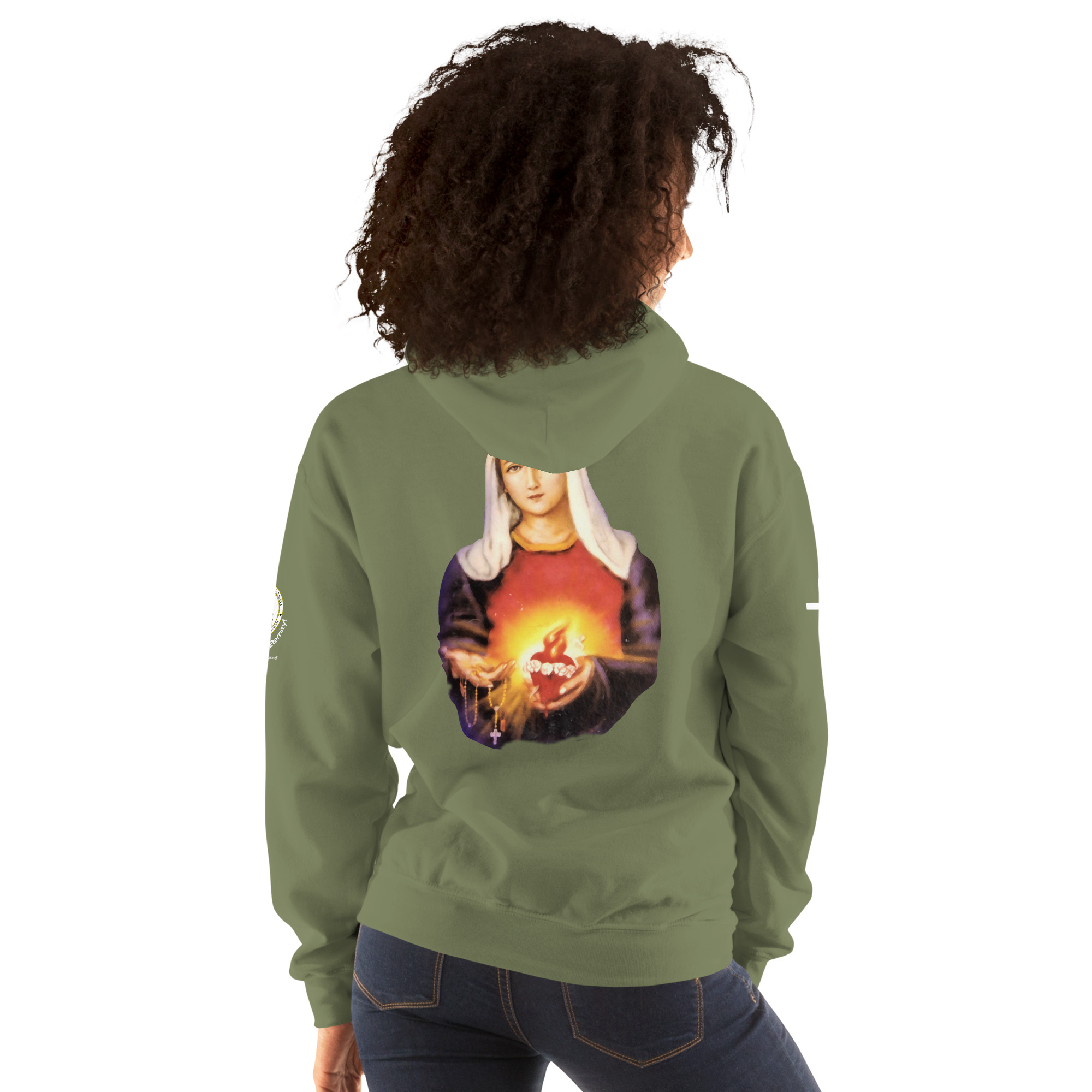 sacred heart of jesus and immaculate heart of mary women's hoodie sacred heart of jesus and immaculate heart of mary women's hoodie