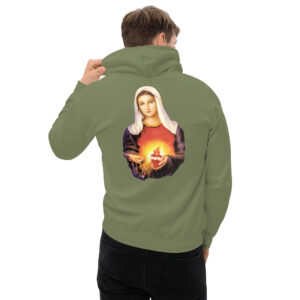 immaculate heart of mary men's hoodie