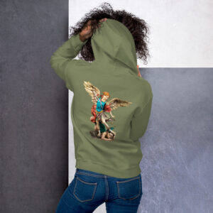 st michael archangel (colour) women's hoodie