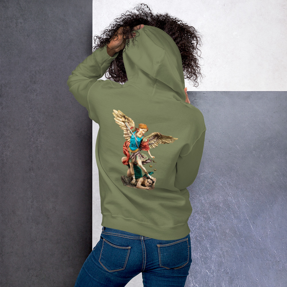 st michael archangel (colour) women's hoodie st michael archangel (colour) women's hoodie