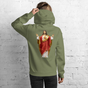sacred heart of jesus women's hoodie