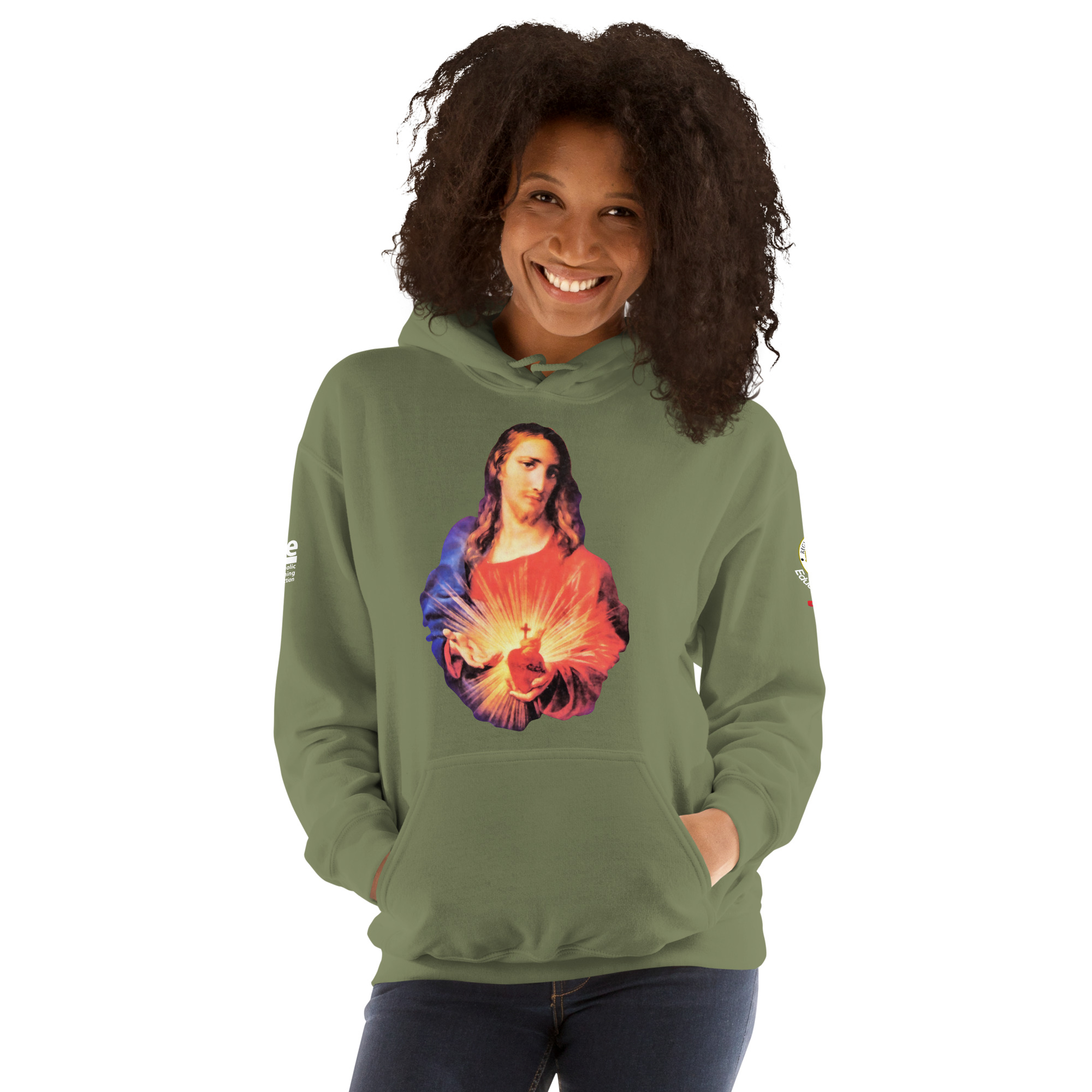 sacred heart of jesus and immaculate heart of mary women's hoodie sacred heart of jesus and immaculate heart of mary women's hoodie