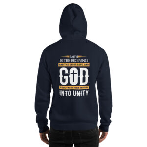faith and love men's hoodie