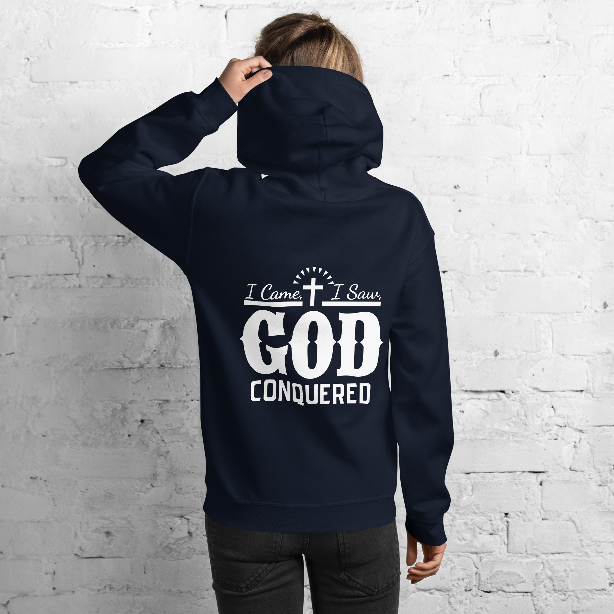 i came, i saw, god conquered women's hoodie i came, i saw, god conquered women's hoodie