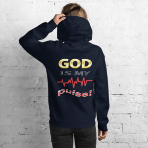 god is my pulse women's christian hoodie