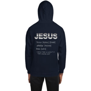 jesus name men's christian hoodie