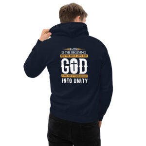 faith and love men's christian hoodie