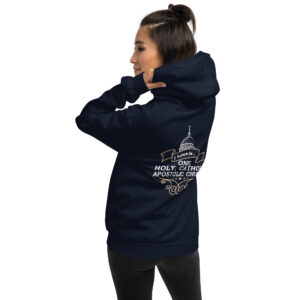i believe in one, holy, catholic and apostolic church. women's hoodie