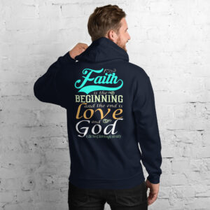 faith and love men's hoodie