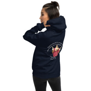 sacred heart of jesus st margaret mary 1675 women's hoodie