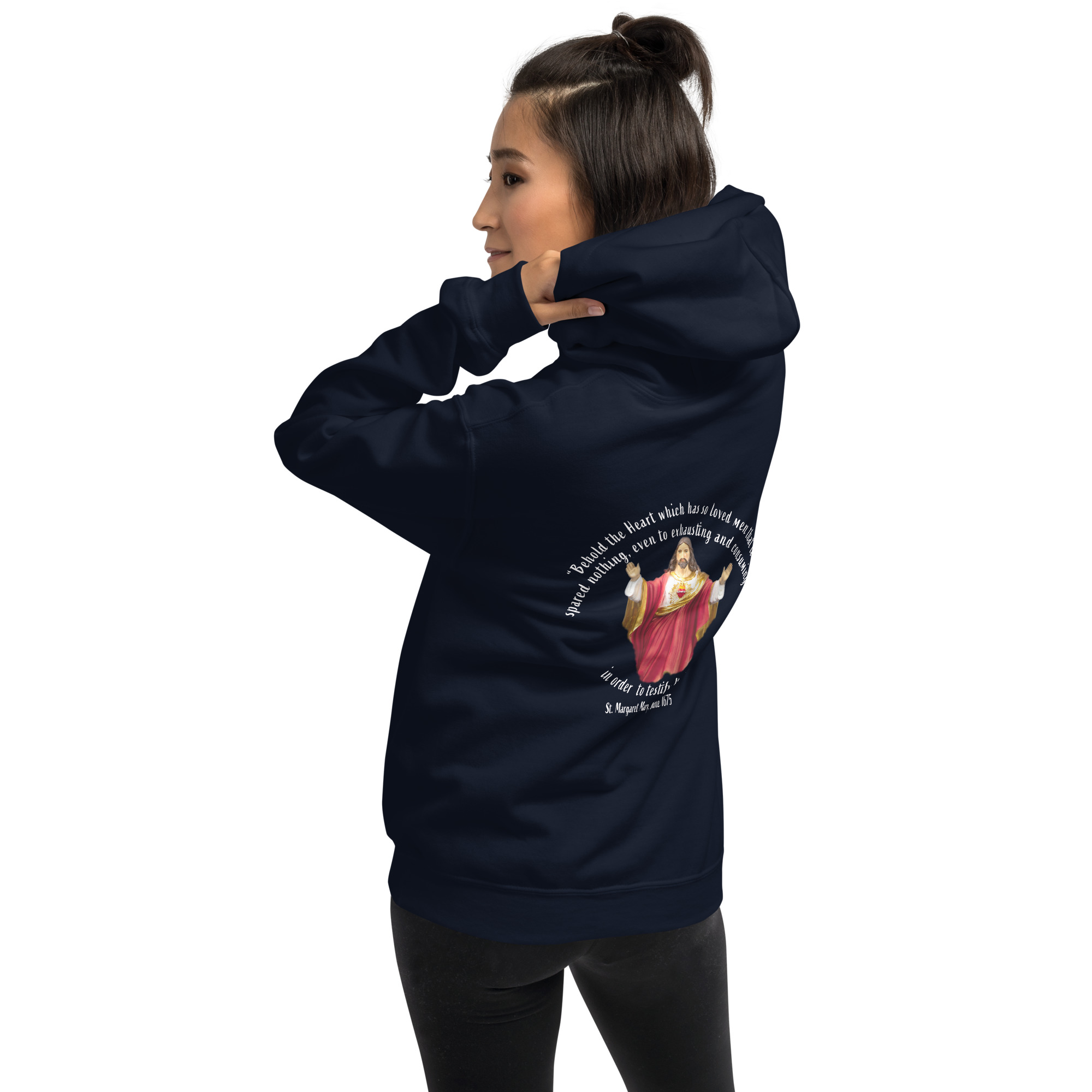 sacred heart of jesus st margaret mary 1675 women's hoodie sacred heart of jesus st margaret mary 1675 women's hoodie