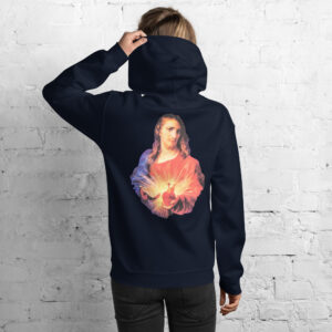 sacred heart of jesus women's hoodie