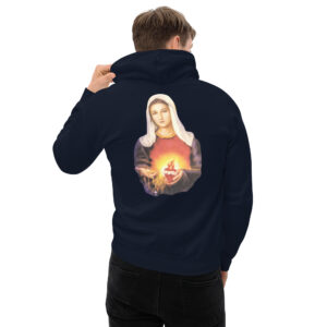 immaculate heart of mary men's hoodie
