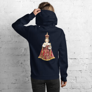 infant of prague women's hoodie