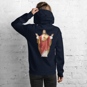 sacred heart of jesus women's hoodie