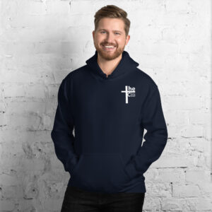 i believe in one, holy, catholic and apostolic church men's hoodie