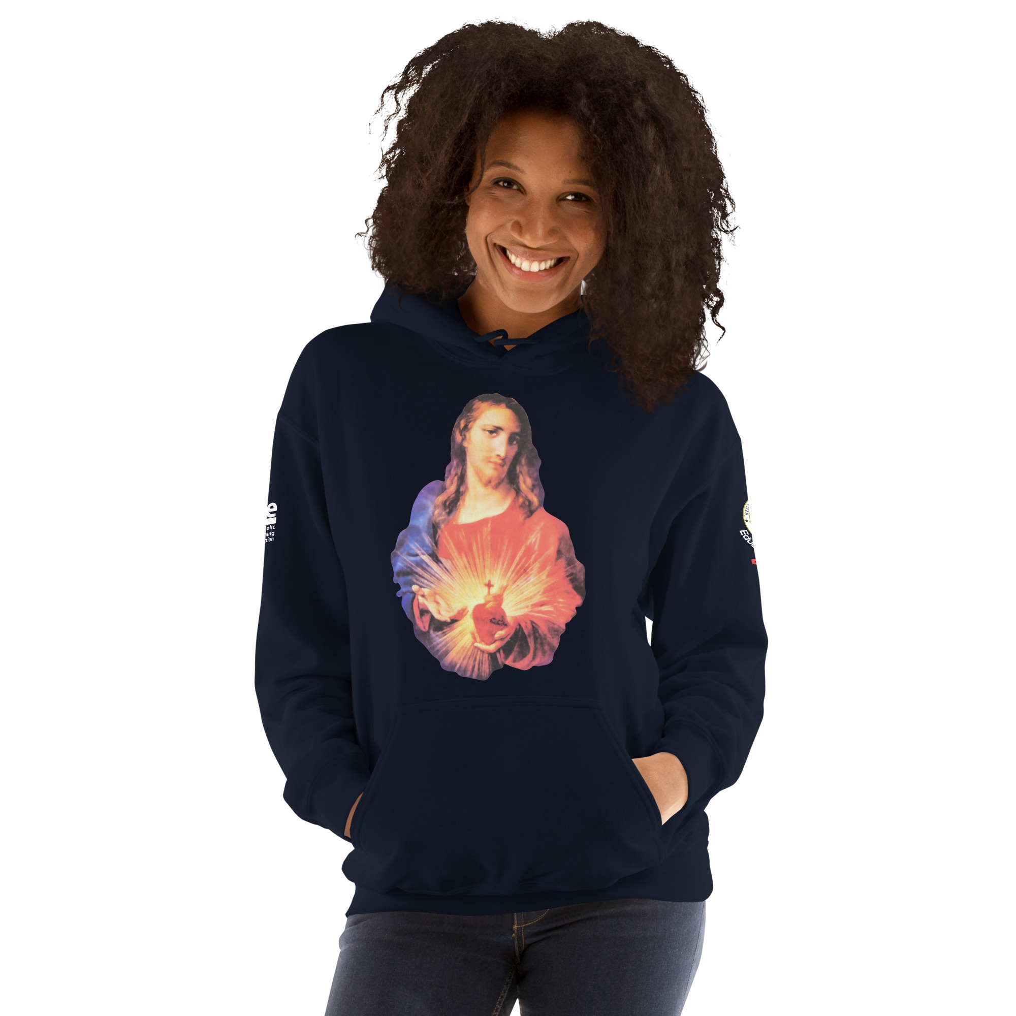 sacred heart of jesus and immaculate heart of mary women's hoodie sacred heart of jesus and immaculate heart of mary women's hoodie