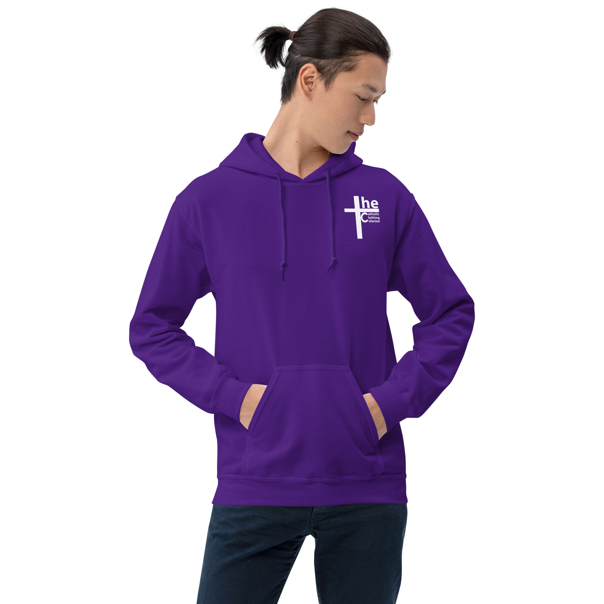 rock solid catholic men's hoodie rock solid catholic men's hoodie