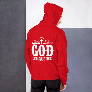 i came, i saw, god conquered men's hoodie